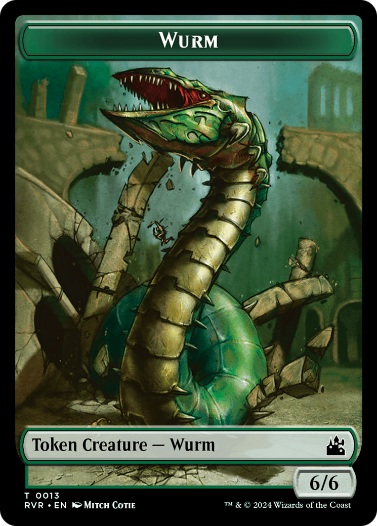 Wurm Token [Ravnica Remastered Tokens] | The Time Vault CA