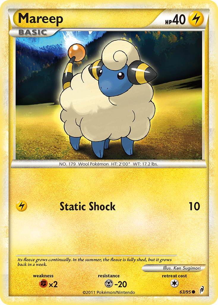 Mareep (63/95) [HeartGold & SoulSilver: Call of Legends] | The Time Vault CA