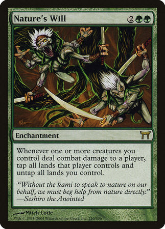 Nature's Will [Champions of Kamigawa] | The Time Vault CA