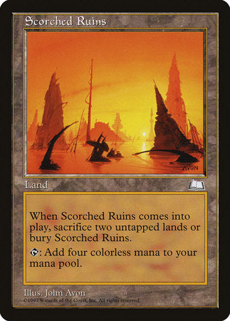 Scorched Ruins [Weatherlight] | The Time Vault CA