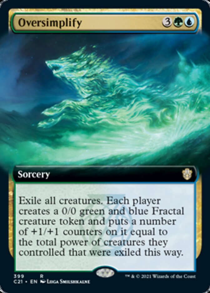 Oversimplify (Extended) [Commander 2021] | The Time Vault CA