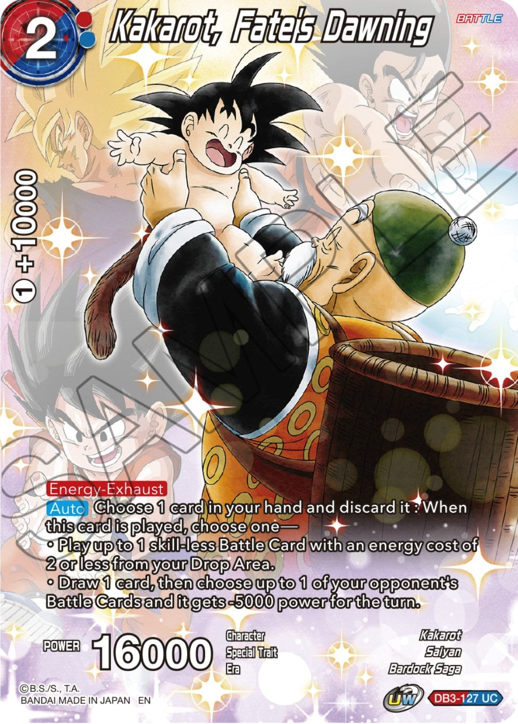 Kakarot, Fate's Dawning (DB3-127) [Theme Selection: History of Son Goku] | The Time Vault CA