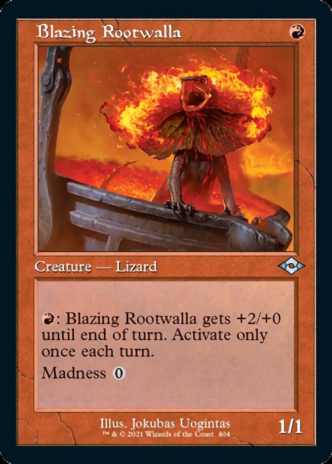 Blazing Rootwalla (Retro Foil Etched) [Modern Horizons 2] | The Time Vault CA