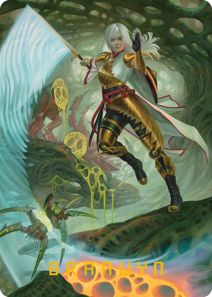 The Eternal Wanderer Art Card (Gold-Stamped Signature) [Phyrexia: All Will Be One Art Series] | The Time Vault CA