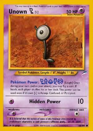 Unown [L] (86/105) [Neo Destiny Unlimited] | The Time Vault CA