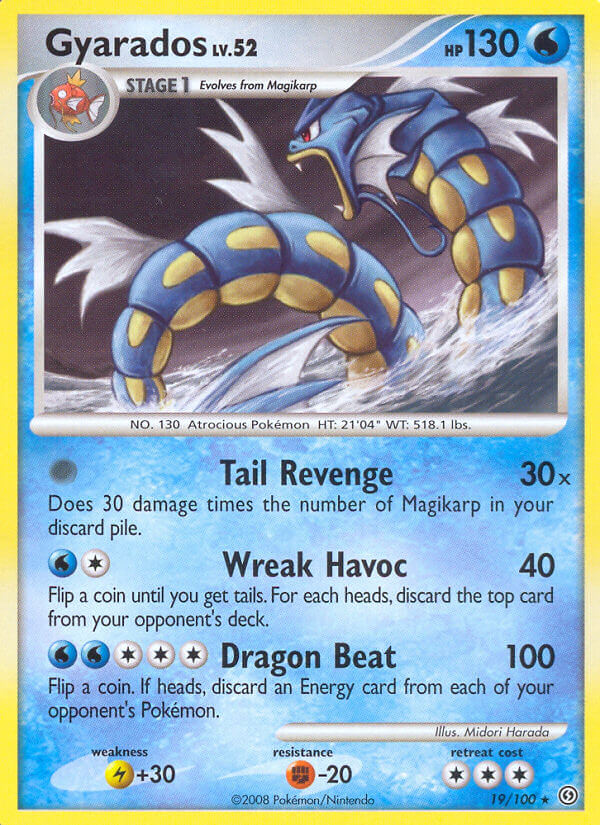 Gyarados (19/100) (Theme Deck Exclusive) [Diamond & Pearl: Stormfront] | The Time Vault CA