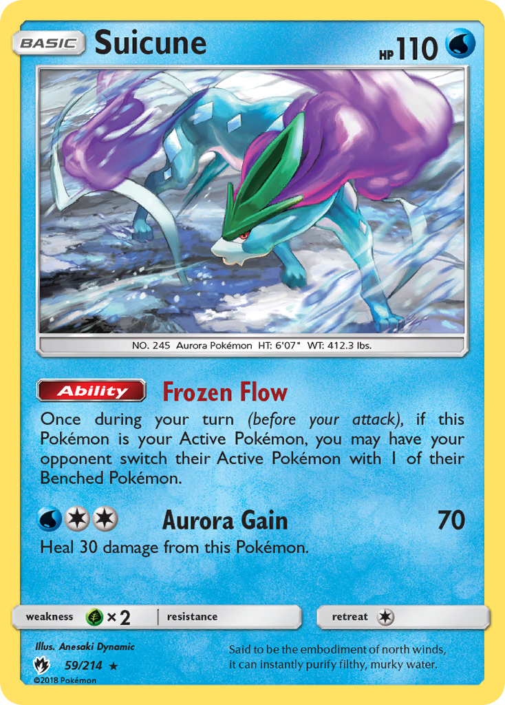 Suicune (59/214) [Sun & Moon: Lost Thunder] | The Time Vault CA