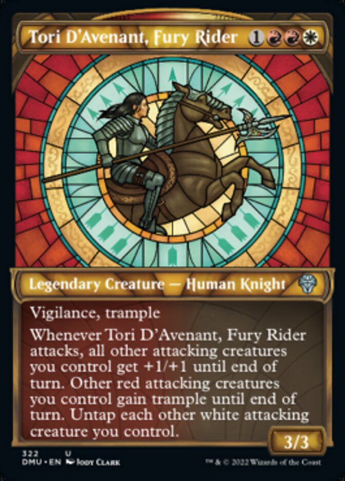 Tori D'Avenant, Fury Rider (Showcase) [Dominaria United] | The Time Vault CA