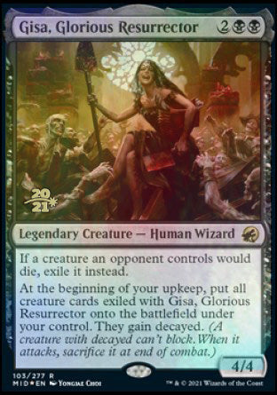 Gisa, Glorious Resurrector [Innistrad: Midnight Hunt Prerelease Promos] | The Time Vault CA