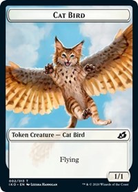 Cat Bird // Human Soldier (004) Double-sided Token [Ikoria: Lair of Behemoths Tokens] | The Time Vault CA