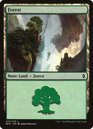 Forest (272) [Battle for Zendikar] | The Time Vault CA