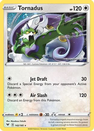 Tornadus (142/185) (Cosmos Holo) [Sword & Shield: Vivid Voltage] | The Time Vault CA