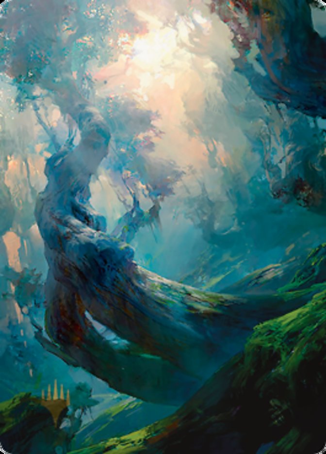 Forest 3 Art Card (Gold-Stamped Signature) [Zendikar Rising Art Series] | The Time Vault CA