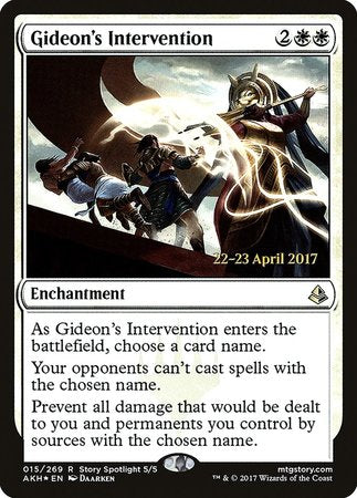 Gideon's Intervention [Amonkhet Promos] | The Time Vault CA