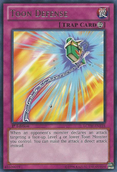 Toon Defense [LCYW-EN118] Rare | The Time Vault CA