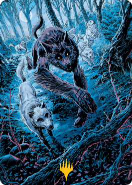 Untamed Pup Art Card (Gold-Stamped Signature) [Innistrad: Midnight Hunt Art Series] | The Time Vault CA