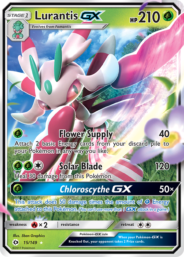 Lurantis GX (15/149) [Sun & Moon: Base Set] | The Time Vault CA