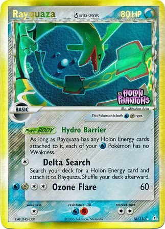 Rayquaza (16/110) (Delta Species) (Stamped) [EX: Holon Phantoms] | The Time Vault CA