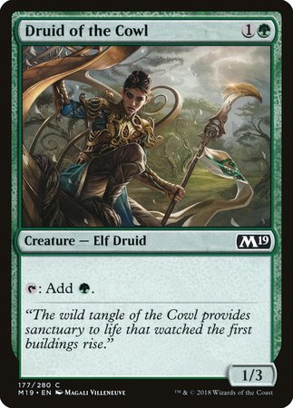 Druid of the Cowl [Core Set 2019] | The Time Vault CA