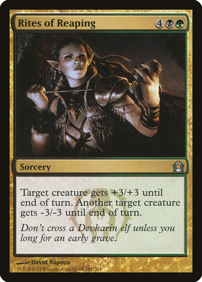 Rites of Reaping [Return to Ravnica] | The Time Vault CA