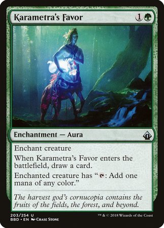 Karametra's Favor [Battlebond] | The Time Vault CA