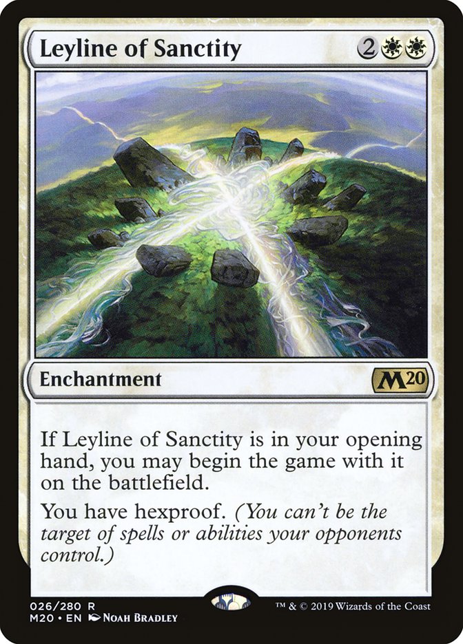 Leyline of Sanctity [Core Set 2020] | The Time Vault CA