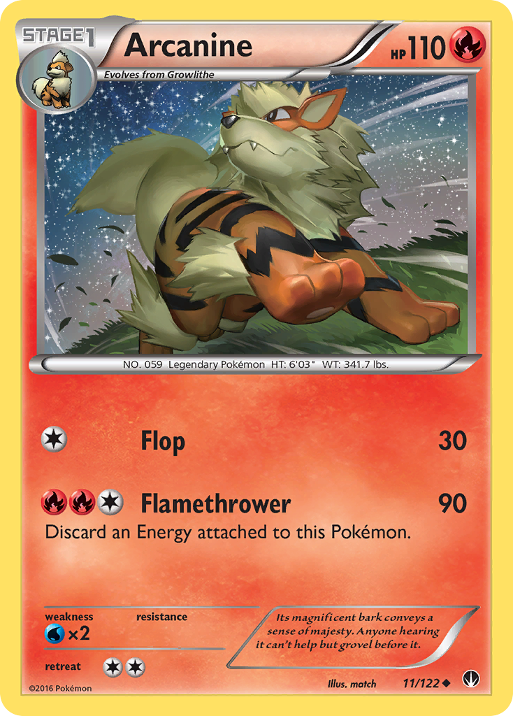 Arcanine (11/122) [XY: BREAKpoint] | The Time Vault CA