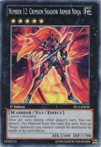 Number 12: Crimson Shadow Armor Ninja [SP13-EN030] Common | The Time Vault CA