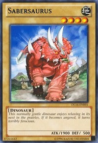 Sabersaurus (Blue) [DL16-EN001] Rare | The Time Vault CA