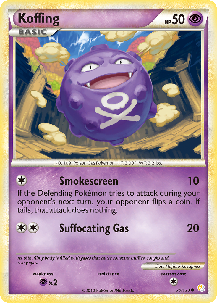 Koffing (70/123) [HeartGold & SoulSilver: Base Set] | The Time Vault CA