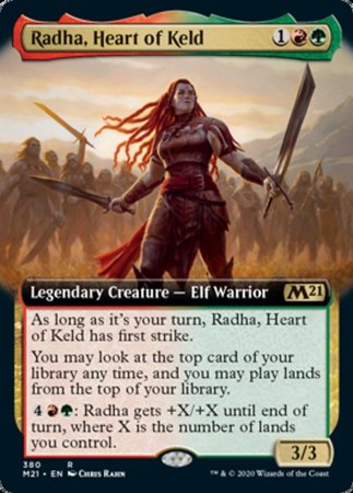 Radha, Heart of Keld (Extended Art) [Core Set 2021] | The Time Vault CA