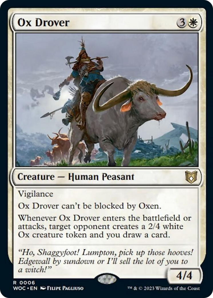 Ox Drover [Wilds of Eldraine Commander] | The Time Vault CA