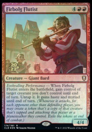 Firbolg Flutist [Commander Legends: Battle for Baldur's Gate Prerelease Promos] | The Time Vault CA