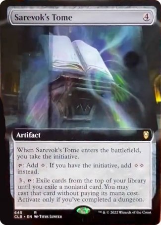 Sarevok's Tome (Extended Art) [Commander Legends: Battle for Baldur's Gate] | The Time Vault CA