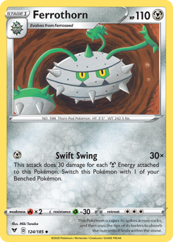 Ferrothorn (124/185) [Sword & Shield: Vivid Voltage] | The Time Vault CA