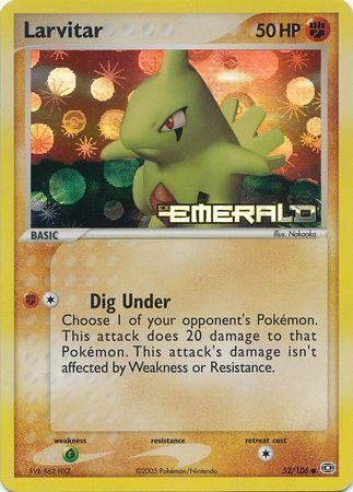 Larvitar (52/106) (Stamped) [EX: Emerald] | The Time Vault CA