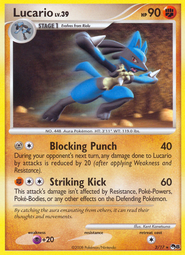 Lucario (2/17) [POP Series 8] | The Time Vault CA