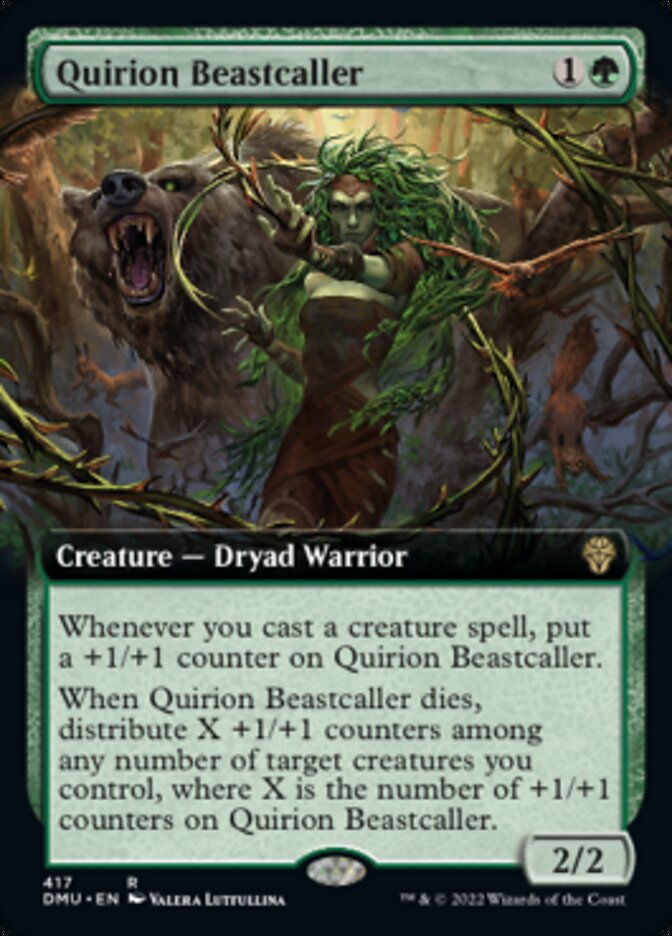 Quirion Beastcaller (Extended Art) [Dominaria United] | The Time Vault CA