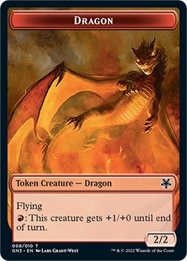 Dragon // Elf Warrior Double-Sided Token [Game Night: Free-for-All Tokens] | The Time Vault CA