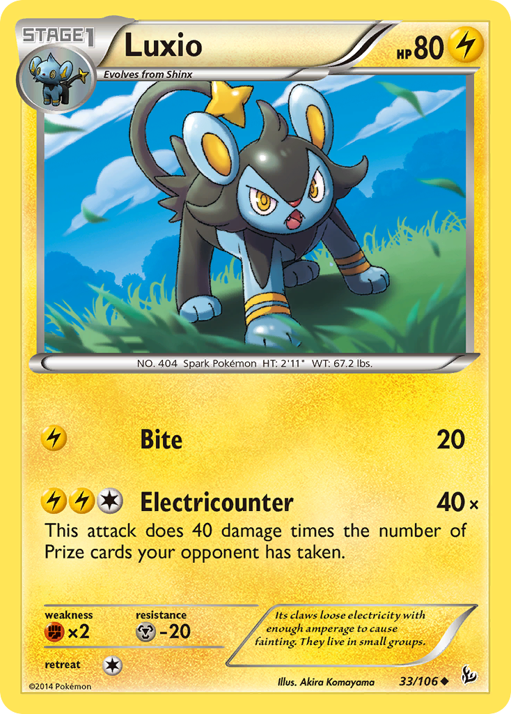 Luxio (33/106) [XY: Flashfire] | The Time Vault CA