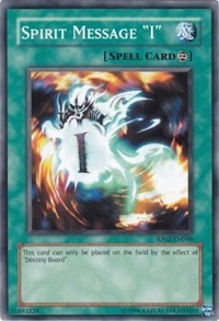 Spirit Message "I" [RP02-EN046] Common | The Time Vault CA