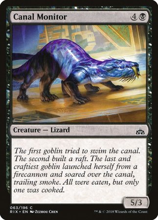 Canal Monitor [Rivals of Ixalan] | The Time Vault CA