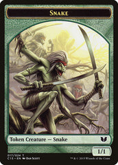 Beast // Snake (017) Double-Sided Token [Commander 2015 Tokens] | The Time Vault CA