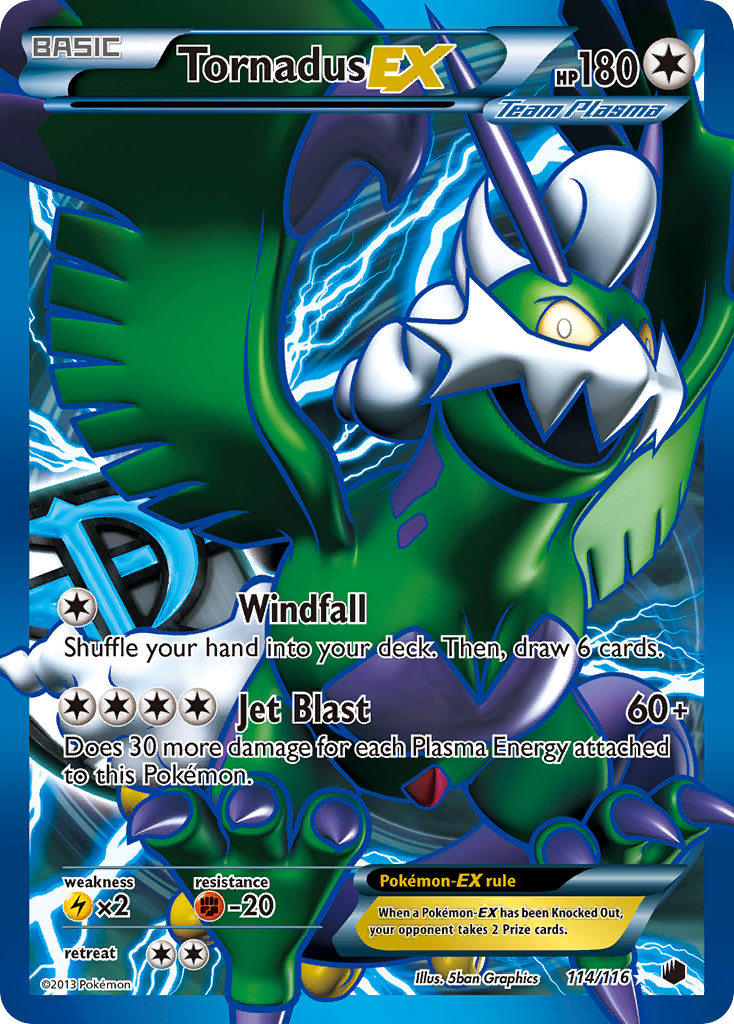 Tornadus EX (114/116) [Black & White: Plasma Freeze] | The Time Vault CA