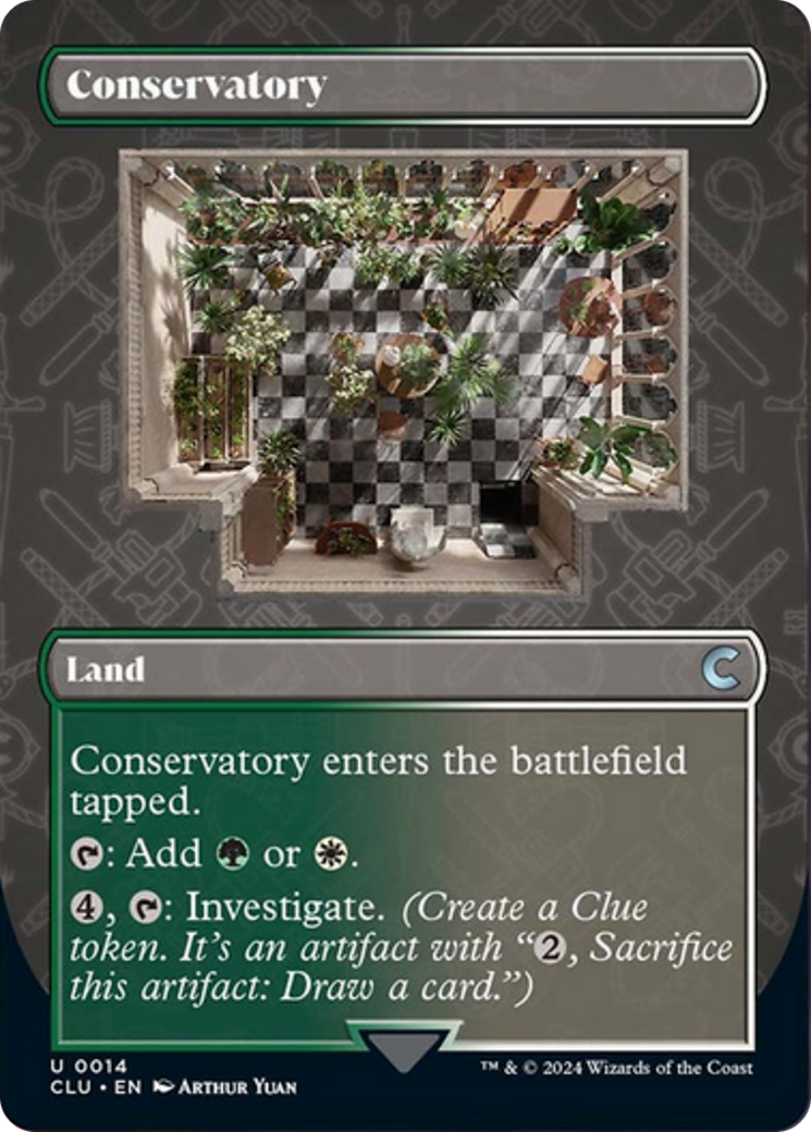 Conservatory (Borderless) [Ravnica: Clue Edition] | The Time Vault CA