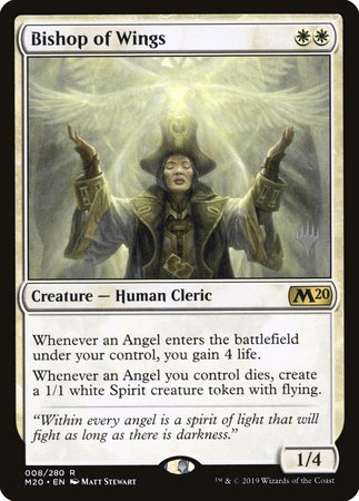 Bishop of Wings [Core Set 2020 Promos] | The Time Vault CA