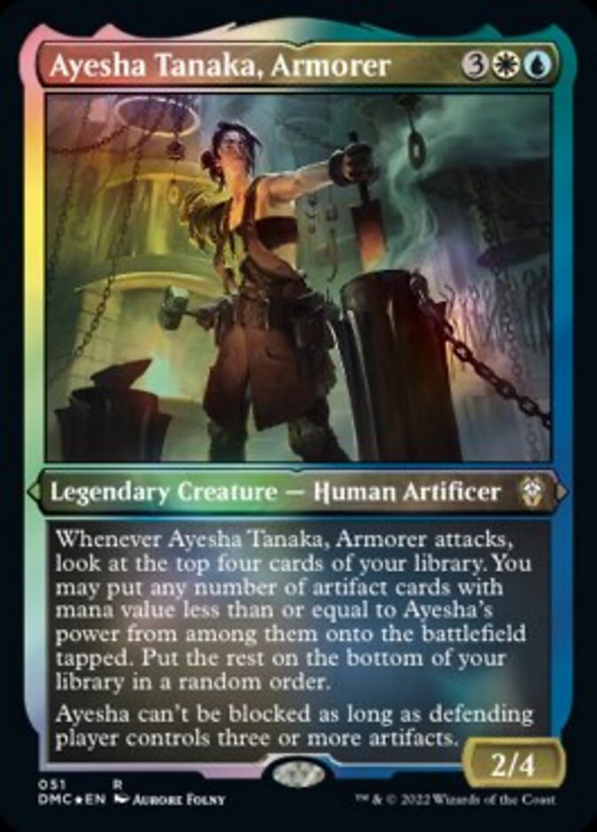 Ayesha Tanaka, Armorer (Foil Etched) [Dominaria United Commander] | The Time Vault CA
