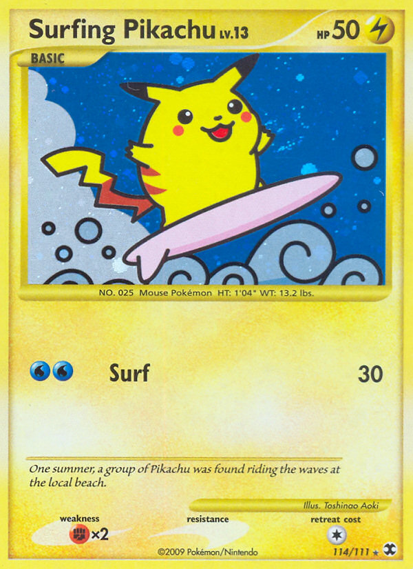 Surfing Pikachu (114/111) [Platinum: Rising Rivals] | The Time Vault CA