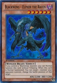 Blackwing - Elphin the Raven [BPW2-EN026] Super Rare | The Time Vault CA