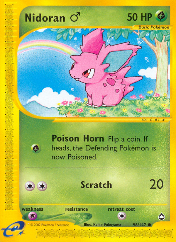 Nidoran (96/147) (Male) [Aquapolis] | The Time Vault CA